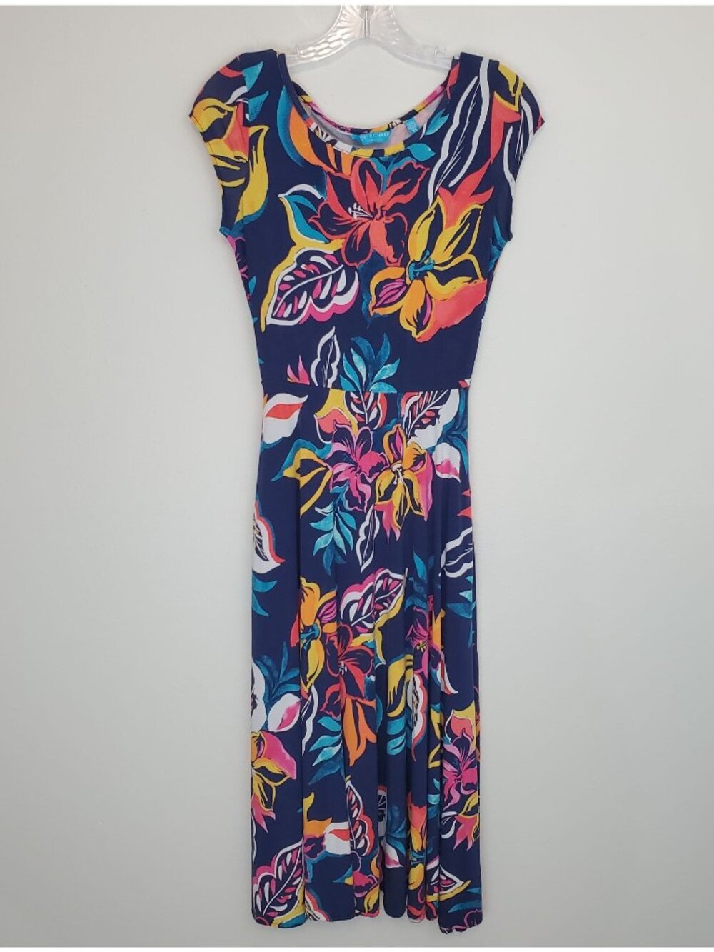 Tori Richard tropical beach midi dress